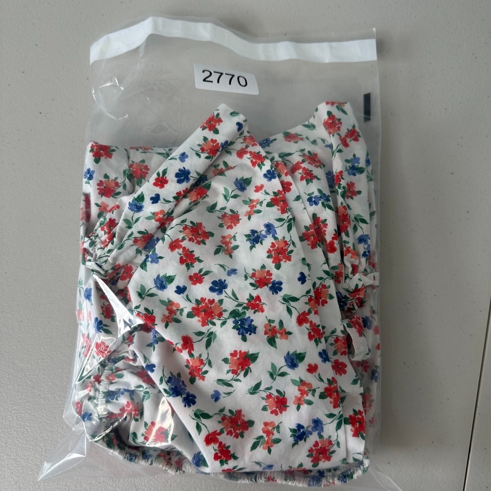 Old Navy Babydoll Top Womens Size XL White Floral Sweetheart Cottagecore Boho - Picture 12 of 12
